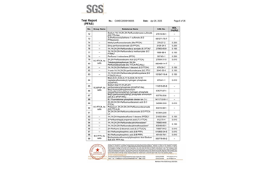 環(huán)保測試報告 PFAS CANEC25009106005