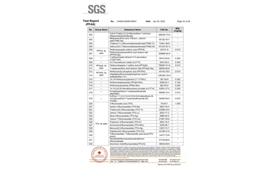 環保測試報告 PFAS CANEC25009106007